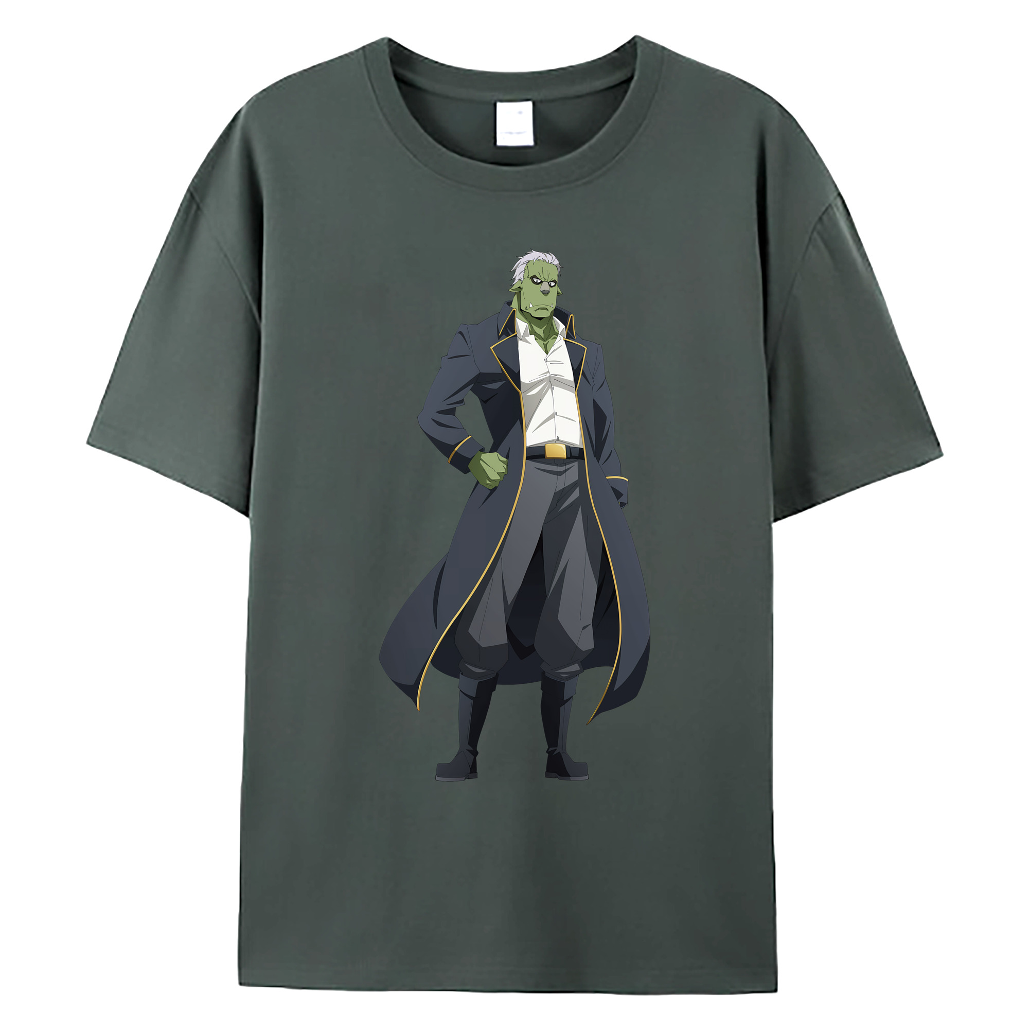 （画像用） 転スラ Regarding Reincarnated to Slime 綿100％ メンズ半袖Tシャツ｜肌触りやわらか＆通気性